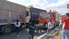 Samsun Havza'da tır kazası trafiği kilitledi