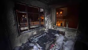 Hopa’da gece yarısı korkutan yangın