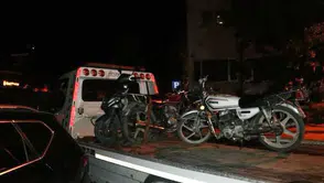 Çumra sokaklarında motosiklet operasyonu