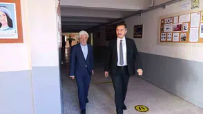 Bolvadin'de eğitim mesaisi: Müdür Keleş'ten okullara sabah baskını