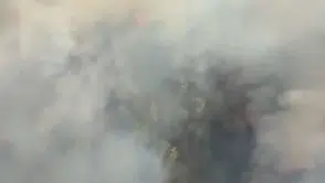 Soma'da otoyol kenarında korkutan alevler: Hava ve kara araçları seferber edildi