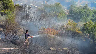 Marmara Adası'nda korkutan alevler: Ekipler zamanla yarıştı