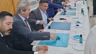 Balıkesir Üniversitesi'nde fırçalar Gazze'deki masumlar için umuda boyandı