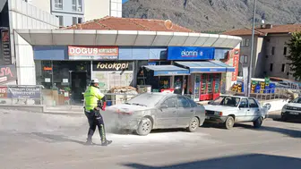 Sınav heyecanı yerini şoka bıraktı: KPSS'ye girdi, döndüğünde aracını küle dönmüş halde buldu