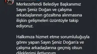 Tavas Belediye Başkanı Tatık'tan Şeniz Doğan için destek mesajı