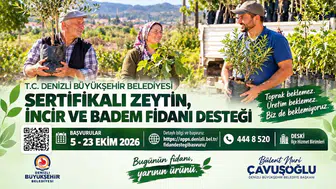 Denizli'de toprak bereketi için düğmeye basıldı: Üreticiye sertifikalı fidan desteği müjdesi