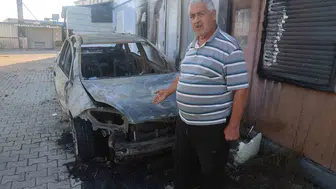Depremzedenin tek tesellisiydi: Otomobilini çalmaya çalışırken ateşe verdiler