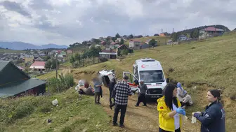 Sis Dağı'nda dehşet anları: Uçuruma yuvarlanan kamyonetten dört kişi sağ çıkarıldı