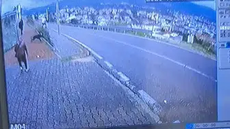Minibüs beklerken kabusu yaşadı: Köpekten kurtulmak isterken hastanelik oldu