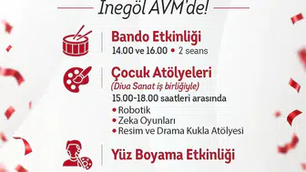 İnegöl AVM’de Cumhuriyet coşkusu: Ekim ayı dolu dolu geçecek