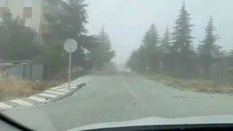 Sivrihisar'da sabahın ilk ışıklarıyla gelen sürpriz: Görüş mesafesi sıfıra indi