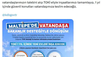 Maltepe'deki acı olay sonrası Bakan Kurum'dan kentsel dönüşüm için kritik çağrı
