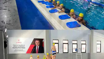 Hafızlık öğrencileri havuzda stres attı: Eğitim maratonuna kulaçlı mola