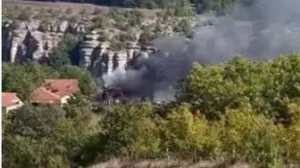 Safranbolu'da korkutan çatı yangını: Ekipler zamanla yarıştı