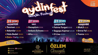 Aydın'da Cumhuriyet coşkusu dört gün sürecek: Dev festivalin programı belli oldu