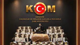 Kırşehir'de kaçak tütün baskını: Binlerce makaron ele geçirildi