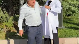 Oğlunun asistan doktor olduğu fakülteye 60 yaşında döndü: Beyaz önlüğü evlat elinden giymek