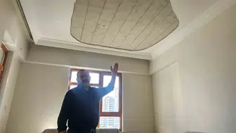 Evinde dinlenirken hayatı karardı: Tavanın çökmesiyle bir gözünü kaybetti