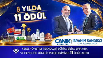 Samsun'un yükselen yıldızı: Canik'in 8 yıllık başarı karnesi ödüllerle doldu
