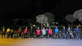 Bitlis'te vicdan nöbeti: Pedallar bu kez Gazze'deki trajedi için döndü