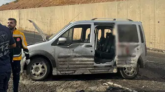 Cizre yolunda dehşet anları: Takla atan kamyonetteki aileden 6 kişi yaralandı
