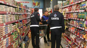 Meram'da market raflarında sıkı takip: Tüketicinin hakkı zabıta güvencesinde