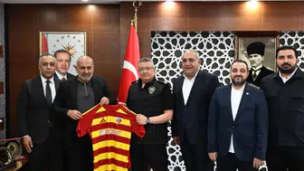 Kayserispor'dan Emniyet Müdürü Sinan Ergen'e nezaket ziyareti