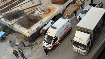 Emirdağ'da korkunç kaza: Otomobil inşaat çukuruna gömüldü