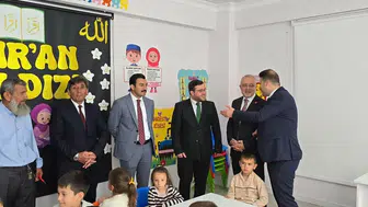 Çivril'de miniklerin eğitim yuvası kapılarını dualarla açtı