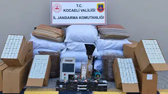 Başiskele'de kaçak tütün operasyonu: Milyonluk vurgun jandarmaya takıldı
