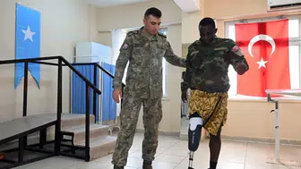 Somali'de Türk eli: Gazilere umut olan protez desteği