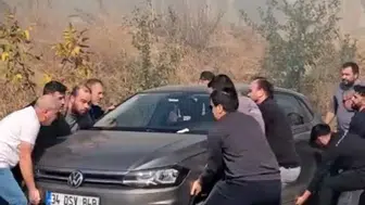 Edirne'de alevler evlere yaklaşınca mahalleli sokağa döküldü: Büyük dayanışma