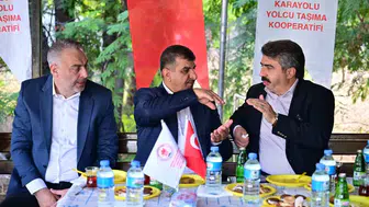 Direksiyon başındaki Yıldırım mesaisi: Başkan Yılmaz şoförlerin nabzını tuttu