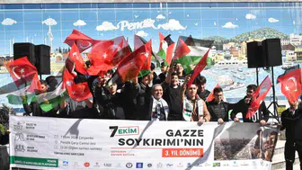 Pendik'te Gazze için tek yürek: Üçüncü yılda vicdanlar bir kez daha sokağa döküldü