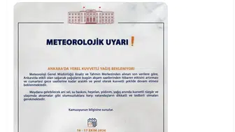 Ankara için kritik saatler: Valilikten sel ve su baskını uyarısı geldi