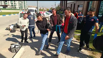 Besni'de trafik dehşeti: Motosiklet sürücüsü yaşam mücadelesi veriyor