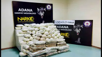 Adana'daki depo baskınında bavullardan çıkanlar şoke etti: 100 kilo esrar ele geçirildi
