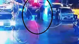 Saniyelerle yarışan polis memuru hayat kurtardı: O anlar kamerada