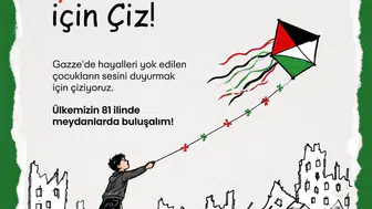 Bursa'da vicdanın fırçası Gazze için tuvale yansıyacak: Çocuklar umudu çizecek