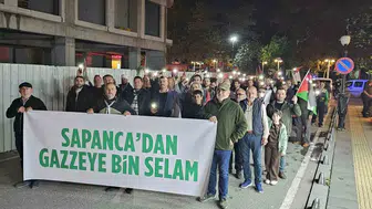 Sapanca sokaklarında Gazze için vicdan nöbeti: Binler tek yürek oldu