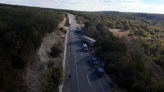 Edirne yolunda dehşet anları: TIR ile kamyonet çarpıştı
