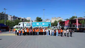 Mardinli miniklere jandarmadan uygulamalı trafik dersi