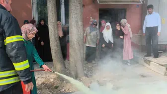 Mescid-i Aksa Kız Kur’an Kursu’nda nefes kesen yangın provası