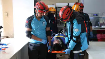 Fırat Üniversitesi Hastanesi'nde nefes kesen anlar: Gerçeği aratmayan afet provası
