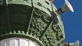 Mut ilçesinde şaşkına çeviren manzara: Minarede tilki görüldü