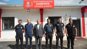 Darende'de İtfaiye Haftası'na özel anlamlı buluşma: Başkan Bozkurt'tan kahramanlara teşekkür