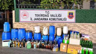 Malkara'da şaşkına çeviren operasyon: Evini adeta içki imalathanesine dönüştürmüş