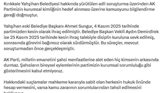 AK Parti'den Kırıkkale çıkışı: İhraç edilen isimler üzerinden kurumsal kimliğimiz hedef alınıyor