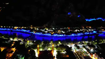 Amasya geceleri artık bir masal sahnesi: Tarihi doku ışıklarla yeniden hayat buldu