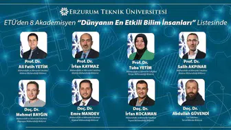 Bilim dünyasının zirvesinde Erzurum imzası: 8 akademisyen küresel listede